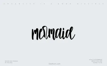 Mermaid Script Font