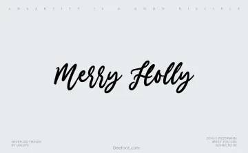 Merry Holly Font