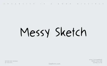 Messy Sketch Font