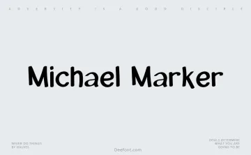 Michael Marker Font