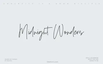 Midnight Wonders Font