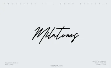 Milatones Font