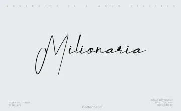 Milionaria Font