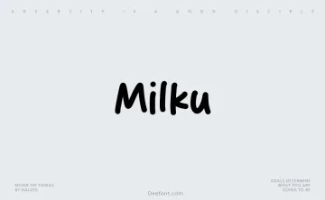 Milku Font