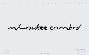 Milwaukee Cannibal Font