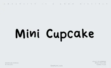 Mini Cupcake Font