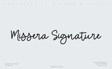 Missera Signature Font