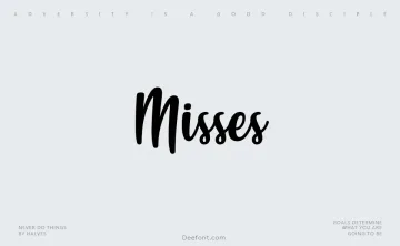 Misses Font