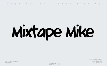 Mixtape Mike Font