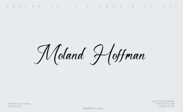 Moland Hoffman Font