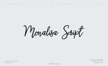 Monalisa Script Font