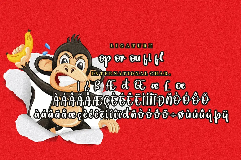 Monkey Funky Font
