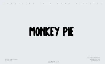 Monkey Pie Font