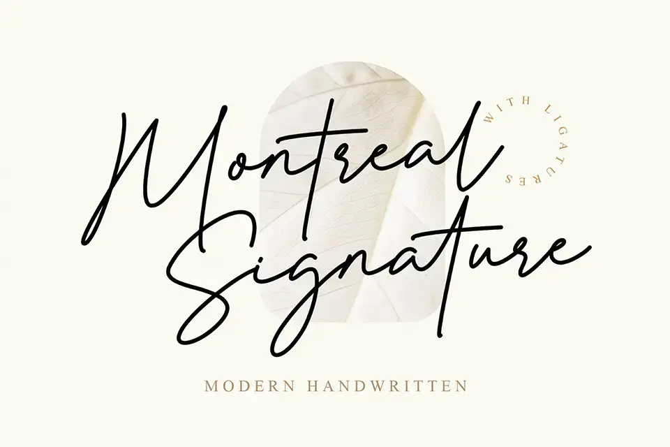 Montreal Signature Font