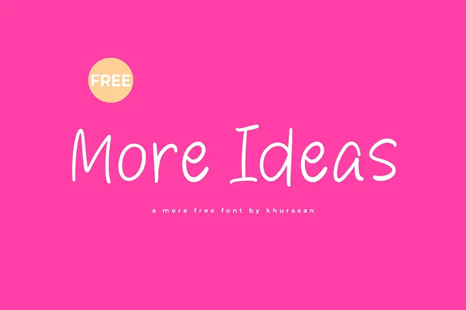 More Ideas Font
