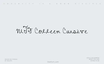 MTF Colleen Cursive Font