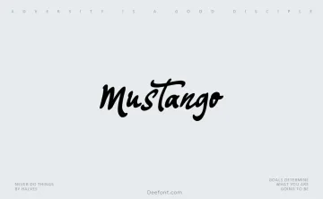 Mustango Font