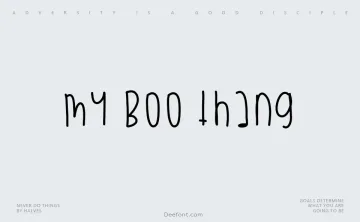 My Boo Thang Font