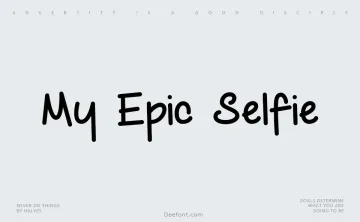 My Epic Selfie Font