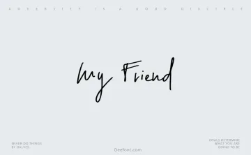 My Friend Font