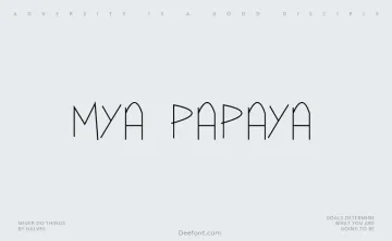 Mya Papaya Font