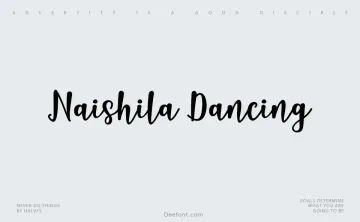 Naishila Dancing Script Font