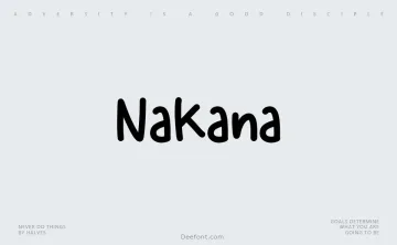 Nakana Font