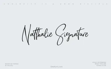 Natthalie Signature Font