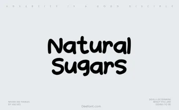 Natural Sugars Font
