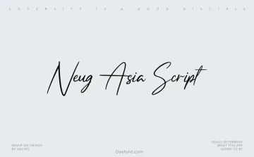 Neug Asia Script Font