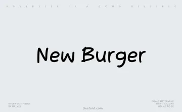 New Burger Font