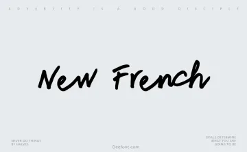 New French Font