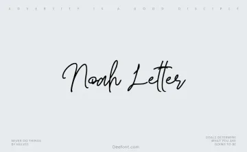 Noah Letter Font