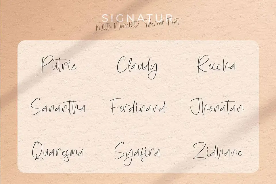 Norabita Thereal Font