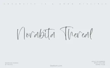 Norabita Thereal Font