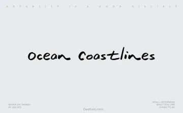 Ocean Coastlines Font