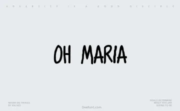 Oh Maria Font