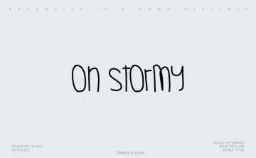 Oh Stormy Font
