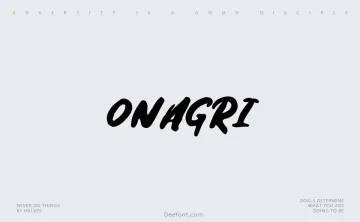 Onagri Font