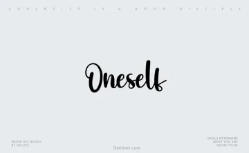 Oneself Font