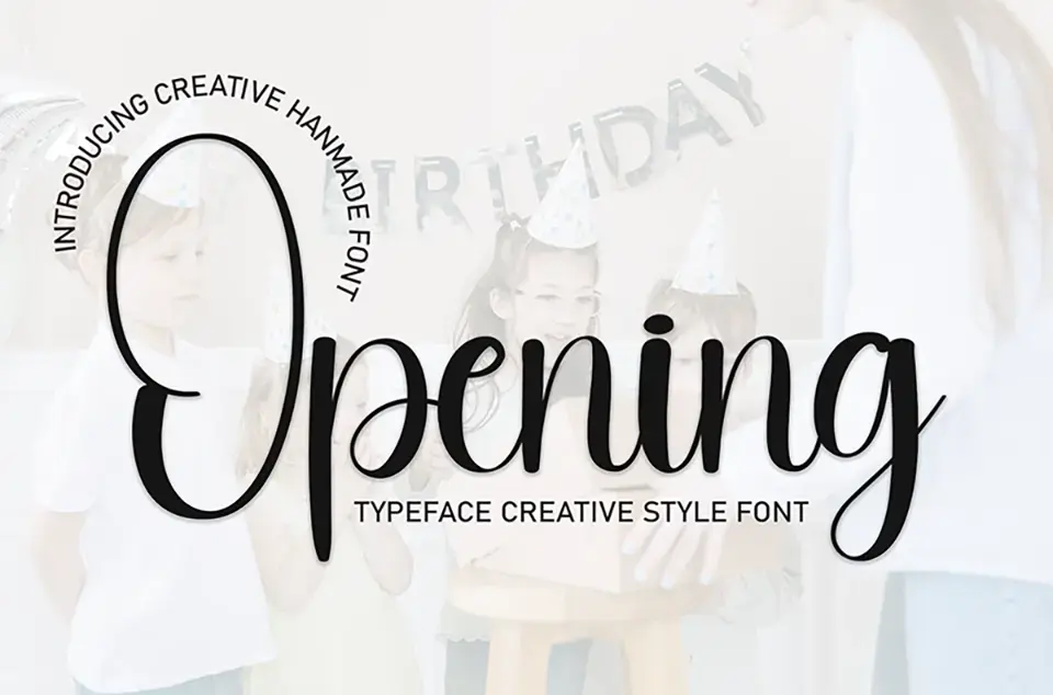 Opening Font