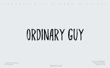 Ordinary Guy Font