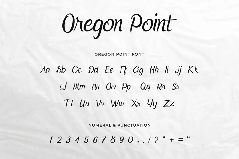 Oregon Point Font