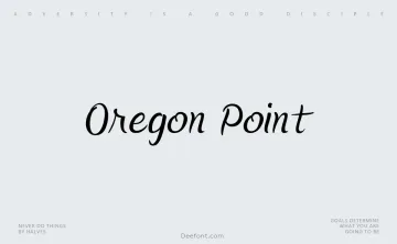 Oregon Point Font