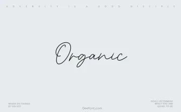 Organic Font
