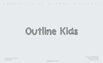 Outline Kids Font