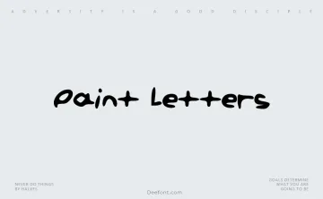 Paint Letters Font