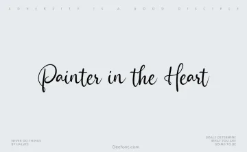 Painter in the Heart Font
