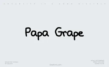 Papa Grape Font