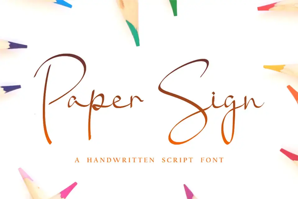 Paper Sign Font